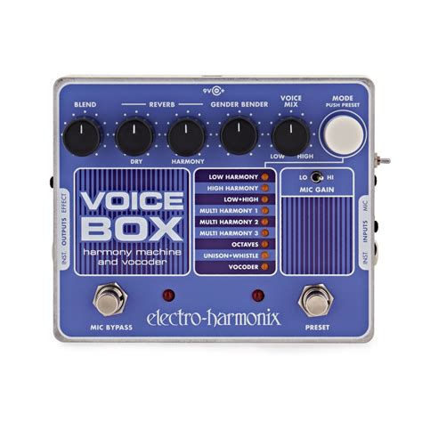 electro-harmonix voice box vocal harmony machine vocoder used|10 Best Vocal Harmonizer Pedals (2024 Update) .